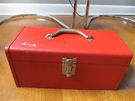 vintage red metal tool box|vintage kennedy tool box catalog.